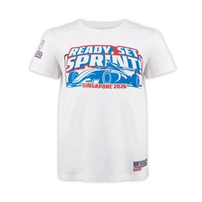 Singapore Sprint Car White Junior Tee [Pre-Order]