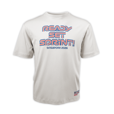 2026 Sprint Typography Beige Regular Tee [Pre-Order]