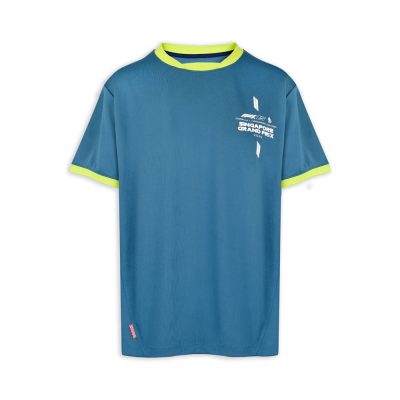 F1®75 Logo & Contrast Sports Mallard Blue Tee