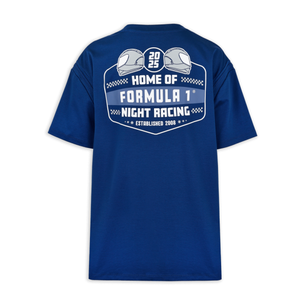 F1®75 Logo & Helmet Regular Blue Tee - Image 2