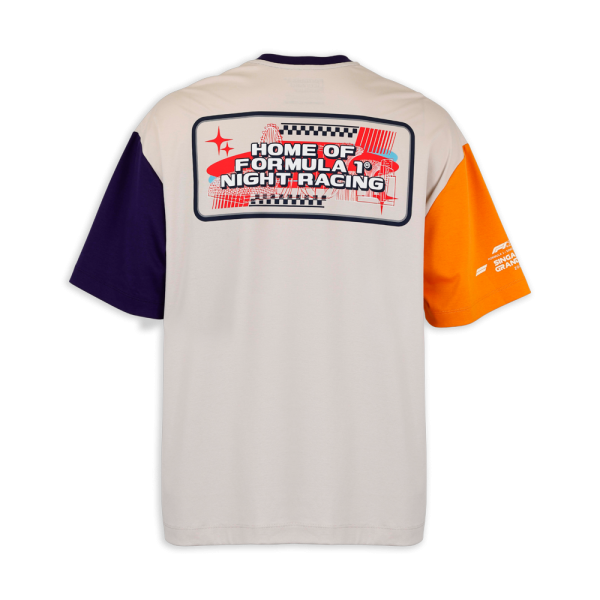 F1®75 Logo Colourblock Oversized Moonbeam Beige​ Tee - Image 2