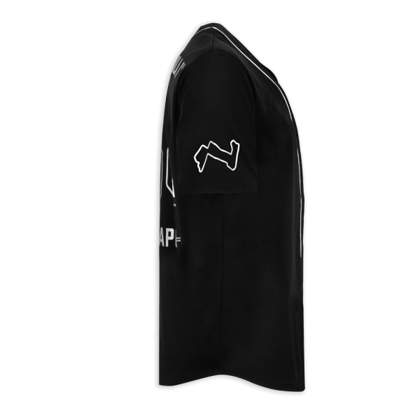 F1®75 Logo & Singapore 25 Varsity Black Tee - Image 4