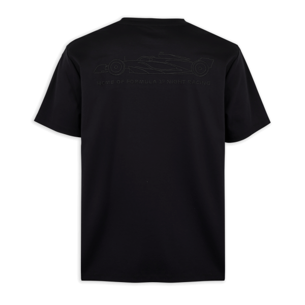 F1®75 Tone–On-Tone Logo Regular Black Tee - Image 2