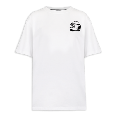 F1®75 Logo & Helmet Regular White Tee