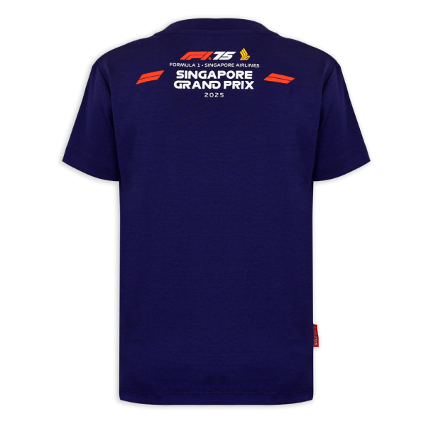 F1®75 Logo & Comic Race Cars Junior Astral Aura Tee - Image 2