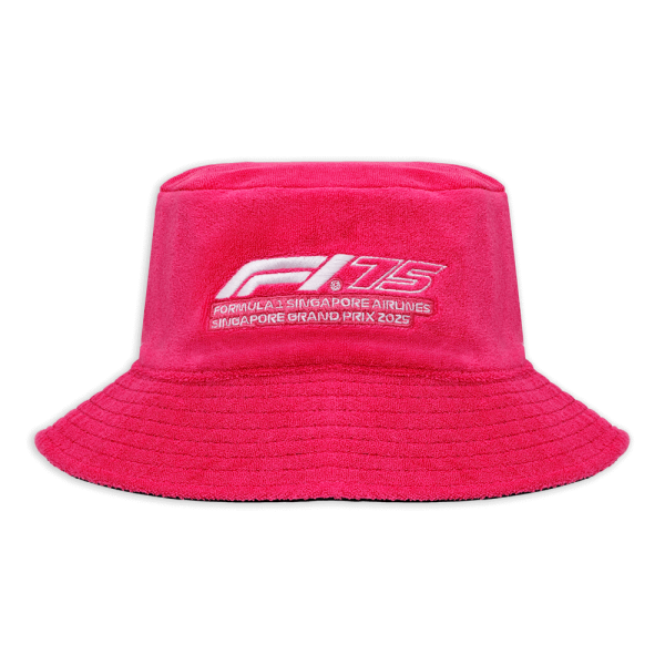 F1®75 Logo Reversible Bucket ​Black/Pink Hat