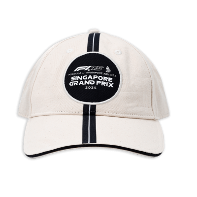 F1®75 Logo & Stripes Baseball Beige Cap