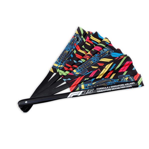 F1®75 Kaleidoscope Cars ​Folding Fan