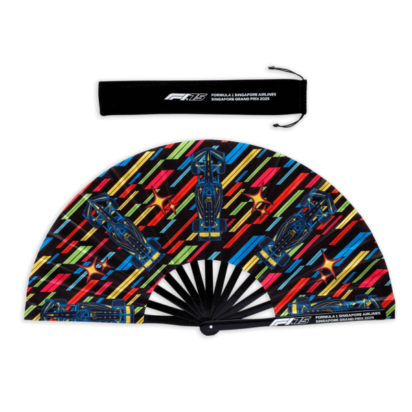 F1®75 Kaleidoscope Cars ​Folding Fan - Image 3